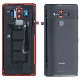 Huawei Mate 10 Pro baksida / batterilucka svart (Titanium Gray) (begagnad grade A, original)
