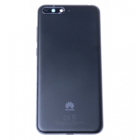 Huawei Y6 2018 baksida / batterilucka (svart) (begagnad grade C, original)