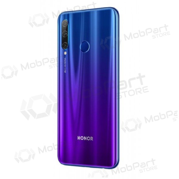 Huawei Honor 20 Lite baksida / batterilucka blå (Phantom Blue) (begagnad grade C, original)