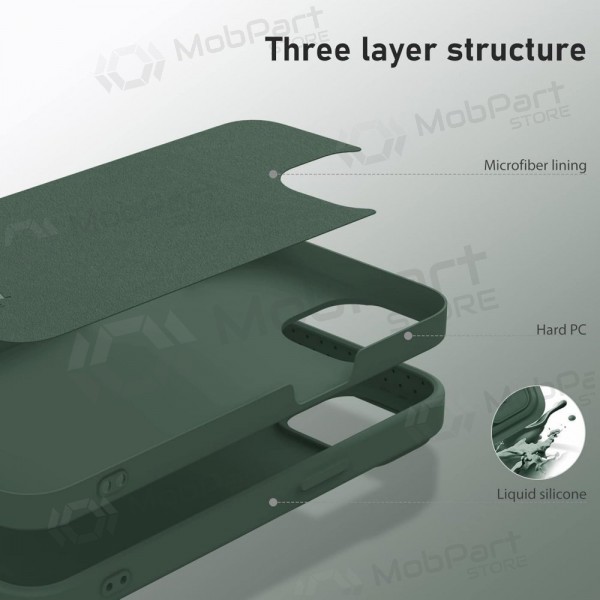 Fodral / skal Nillkin CamShield Silky Magnetic Silicone Apple iPhone 14 Pro Max tamsiai grön