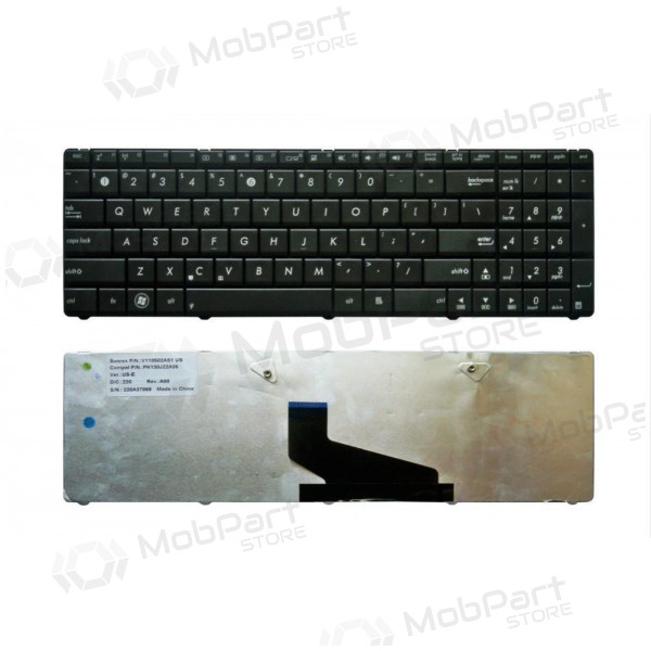 ASUS: K53U, K53B, K53T, K53, K53E tangentbord