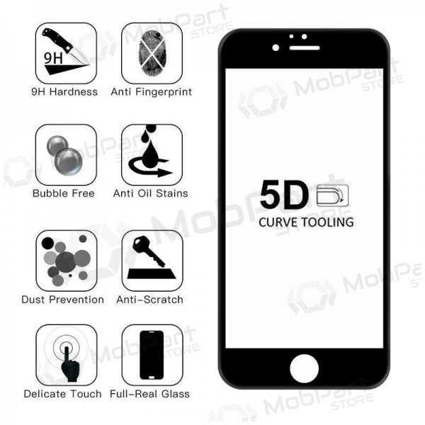 Samsung S901 Galaxy S22 5G härdat glas skärmskydd "5D Full Glue" (utan utskärning för fingeravtryck)