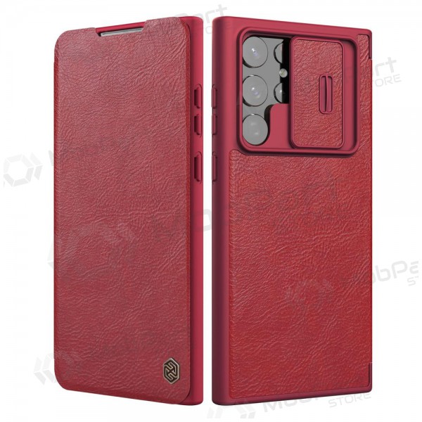 Fodral / skal Nillkin Qin Pro Leather Samsung S916 S23 Plus 5G röd