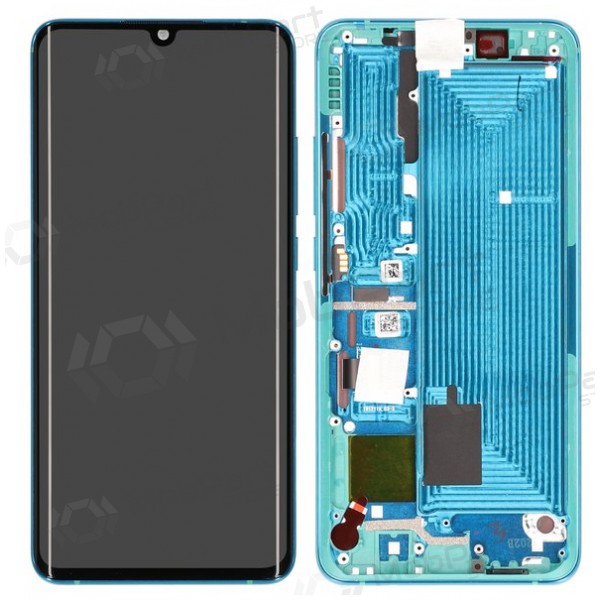 Xiaomi Mi Note 10 / Mi Note 10 Pro / Mi Note 10 Lite skärm (grön) (med ram) (service pack) (original)