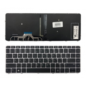 HP: EliteBook Folio 1040 G3, 844423-001 tangentbord (med belysning)