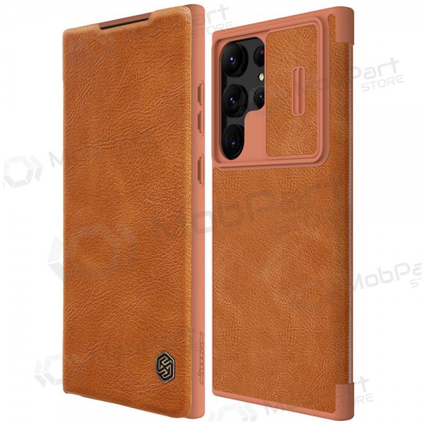 Fodral / skal Nillkin Qin Leather Samsung A346 A34 5G brun