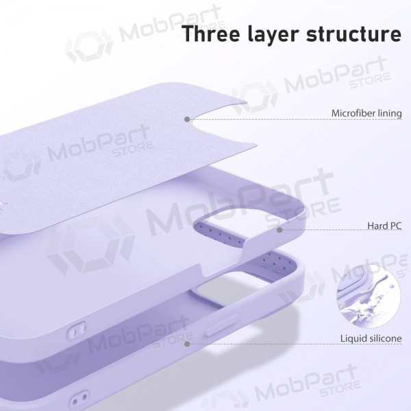 Fodral / skal Nillkin CamShield Silky Magnetic Silicone Apple iPhone 14 Pro Max šviesiai violett