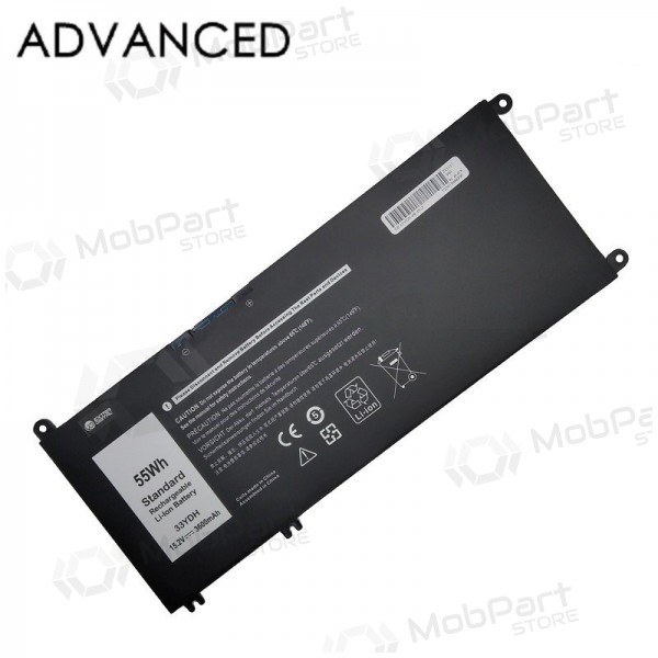 DELL 33YDH, 3600mAh laptop batteri, Advanced