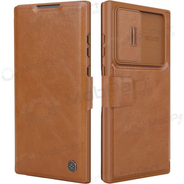 Fodral / skal Nillkin Qin Leather Samsung A346 A34 5G brun