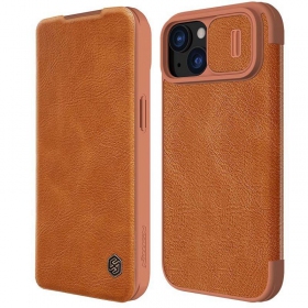 Fodral / skal Nillkin Qin Pro Leather Apple iPhone 14 brun