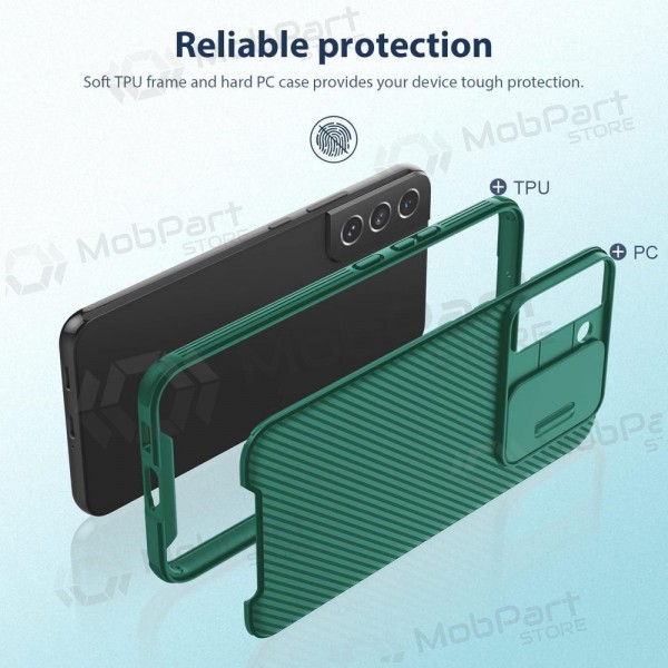 Fodral / skal Nillkin CamShield Pro Samsung S926 S24 Plus grön