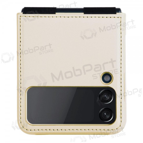 Fodral / skal Nillkin Qin Leather (Plain Leather) Samsung F721 Z Flip4 5G guld