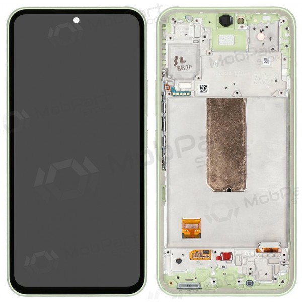 Ekranas Samsung A546 A54 5G 2023 su lietimui jautriu stikliuku och rėmeliu Lime original (service pack)