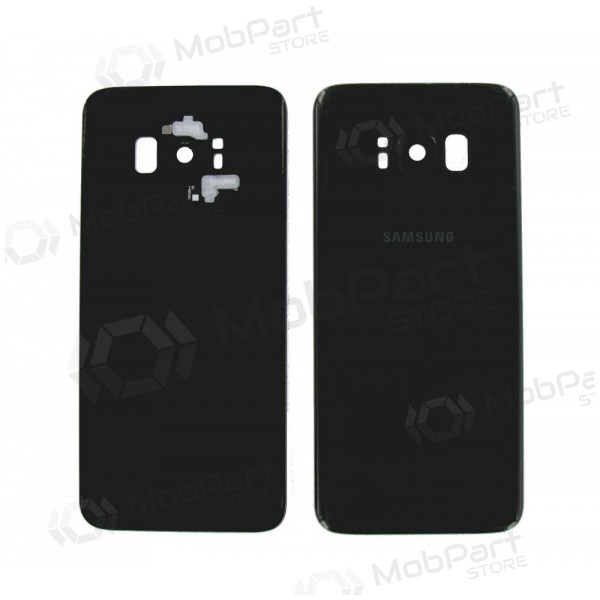 Samsung G955F Galaxy S8 Plus baksida / batterilucka svart (Midnight black) (begagnad grade B, original)