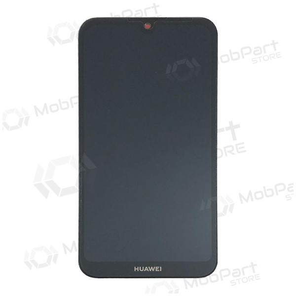 Huawei Y5 2019 skärm (svart) (med ram och batteri) (service pack) (original)