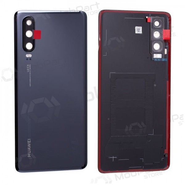 Huawei P30 baksida / batterilucka (svart) (begagnad grade C, original)