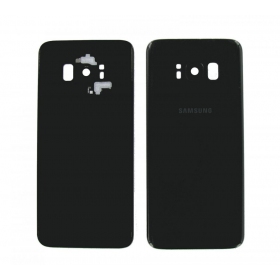 Samsung G955F Galaxy S8 Plus baksida / batterilucka svart (Midnight black) (begagnad grade A, original)