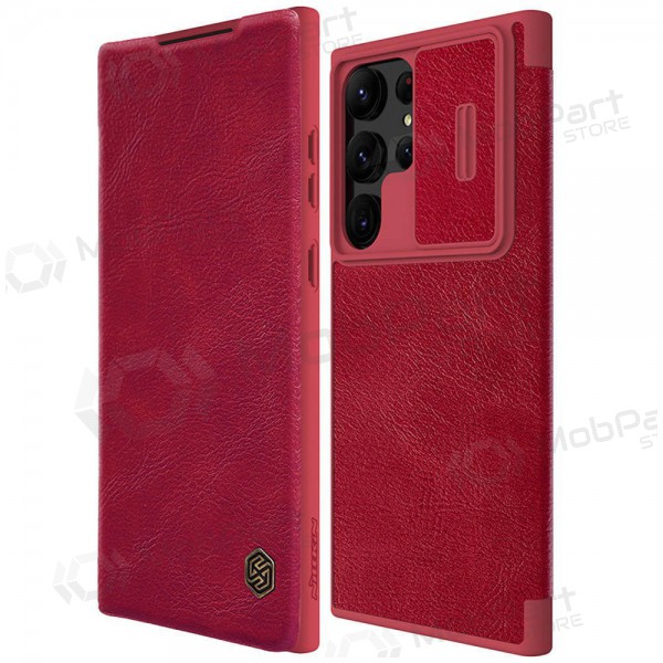 Fodral / skal Nillkin Qin Pro Leather Samsung S906 S22 Plus 5G röd