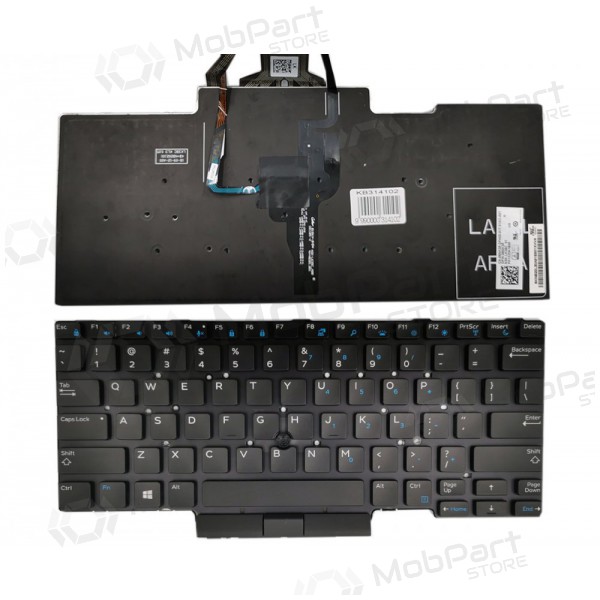 DELL Latitude: E5450, E5470, E5480 tangentbord (med belysning)