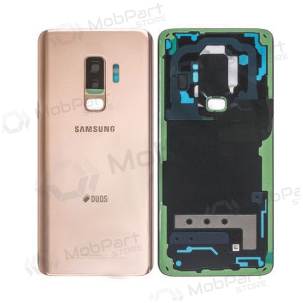 Samsung G965F Galaxy S9 Plus baksida / batterilucka guld (Sunrise Gold) (begagnad grade A, original)