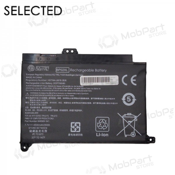 HP BP02XL, 4500mAh laptop batteri, Selected