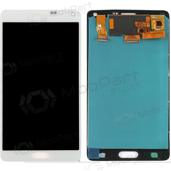 Ekranas Samsung N910 Note 4 su lietimui jautriu stikliuku White original (service pack)