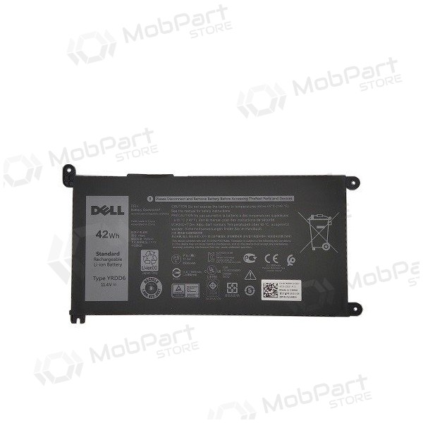 DELL YRDD6, 3500mAh laptop batteri - PREMIUM