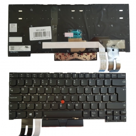 Lenovo ThinkPad T490s, T495s tangentbord (UK) (med belysning)