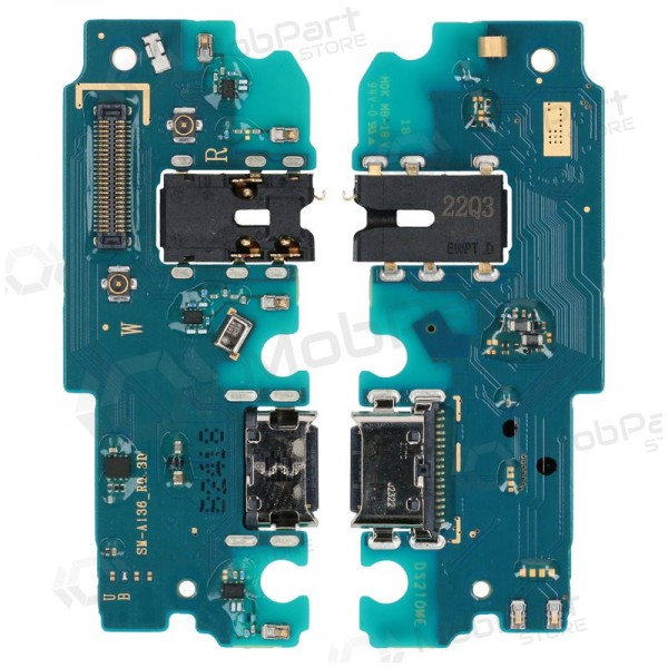 Samsung A136 Galaxy A13 5G laddarkontakt och mikrofon med flex (service pack) (original)