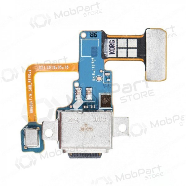 Samsung N960F Note 9 laddarkontakt och mikrofon med flex (service pack) (original)