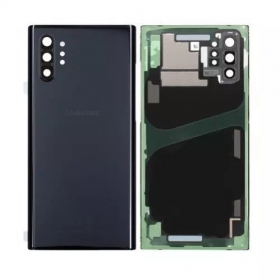 Samsung N975F Galaxy Note 10 Plus baksida / batterilucka svart (Aura Black) (begagnad grade B, original)