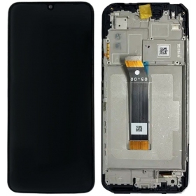 Xiaomi Poco M4 5G / Poco M5 4G / Redmi 10 5G / Redmi Note 11E 5G skärm (svart) (med ram) (Premium)