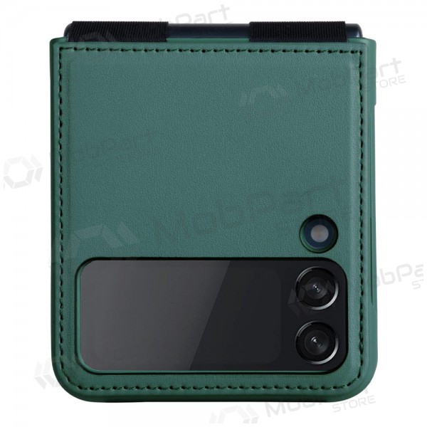 Fodral / skal Nillkin Qin Leather (Plain Leather) Samsung F721 Z Flip4 5G grön