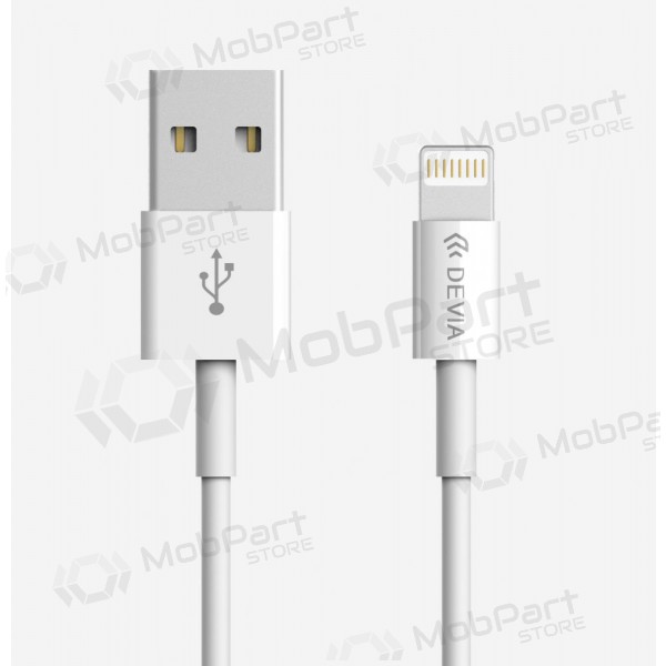 USB kabel Devia Smart Lightning 2.0m (vit)