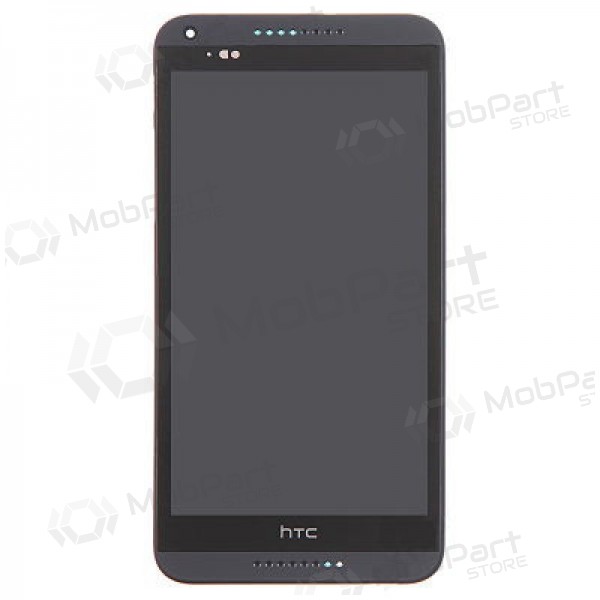 HTC Desire 816 skärm (svart) (med ram) (service pack) (original)