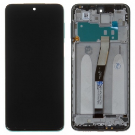 Xiaomi Redmi Note 9S skärm (blå) (med ram) (service pack) (original)