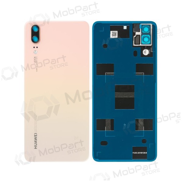 Huawei P20 baksida / batterilucka (rosa / guld) (service pack) (original)