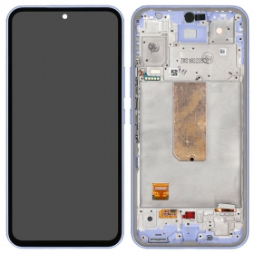 Ekranas Samsung A546 A54 5G 2023 su lietimui jautriu stikliuku och rėmeliu Violet original (service pack)