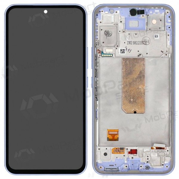 Ekranas Samsung A546 A54 5G 2023 su lietimui jautriu stikliuku och rėmeliu Violet original (service pack)