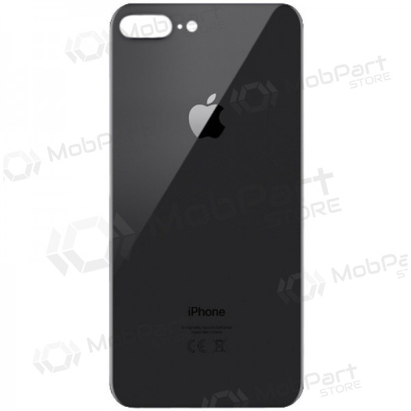 Apple iPhone 8 Plus baksida / batterilucka grå (space grey) (bigger hole for camera)