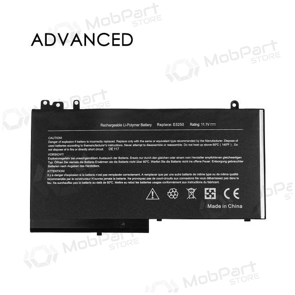 DELL RYXXH, 3600mAh laptop batteri, Advanced