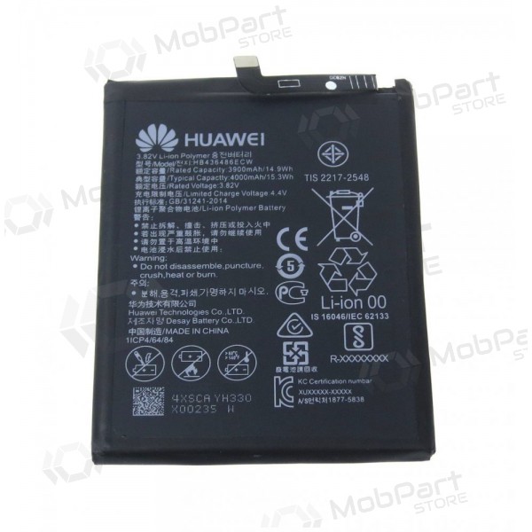 Huawei Mate 10 / Mate 10 Pro / Mate 20 / P20 Pro / Honor View 20 (HB436486ECW) batteri / ackumulator (4000mAh) (service pack) (original)