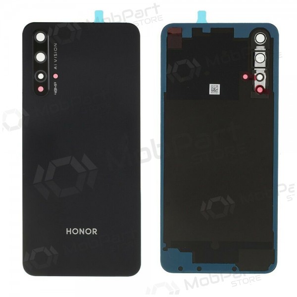 Huawei Honor 20 baksida / batterilucka svart (Midnight Black) (begagnad grade C, original)