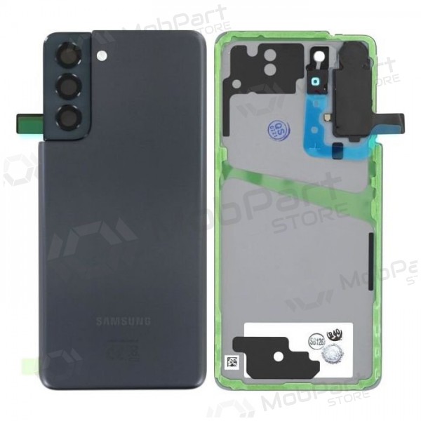 Samsung G991 Galaxy S21 5G baksida / batterilucka (Phantom Grey) (begagnad grade B, original)