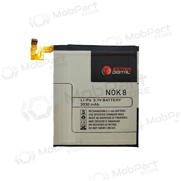 Nokia 8 batteri / ackumulator (3030mAh)