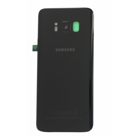 Samsung G950F Galaxy S8 baksida / batterilucka svart (Midnight black) (begagnad grade B, original)