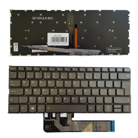 Lenovo Yoga 730-13IKB, 730-15IKB tangentbord (UK) (med belysning)