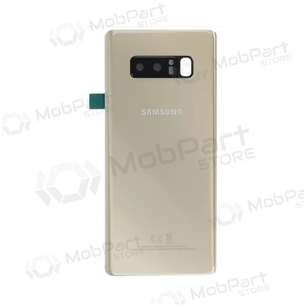 Samsung N950F Galaxy Note 8 baksida / batterilucka guld (Maple Gold) (begagnad grade C, original)