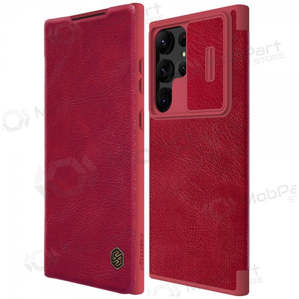 Fodral / skal Nillkin Qin Leather Samsung A346 A34 5G röd