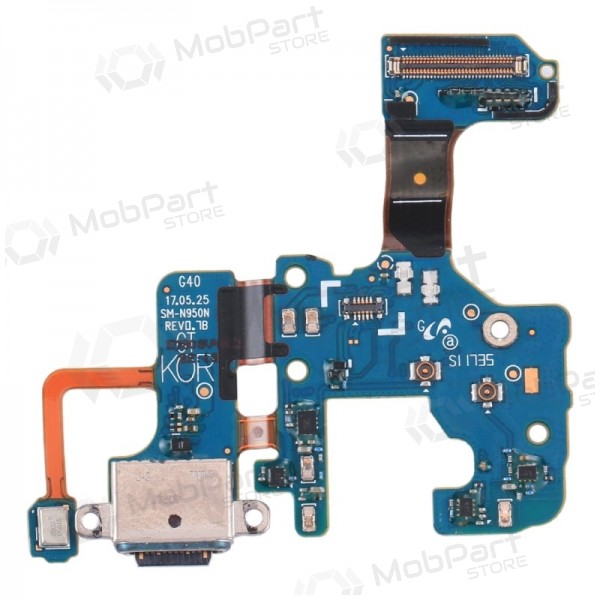 Samsung N950F Galaxy Note 8 laddarkontakt och mikrofon med flex